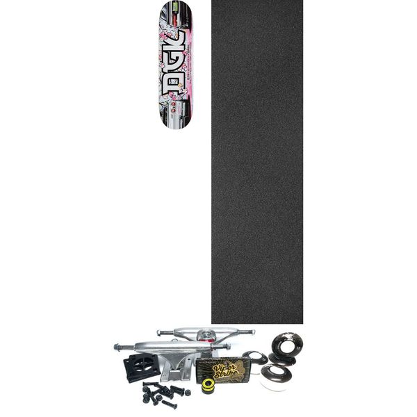 DGK Skateboards Blossom Crew Clan Skateboard Deck - 8.38" x 31.85" - Complete Skateboard Bundle